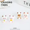 Muñeca de Cabra Agradable y Lobo Feroz Estéreo de Dibujos Animados Accesorios para Joyería DIY Adornos Creativos de Escritorio Colgante de Llavero