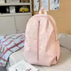 Mochila de Estilo Nuevo con Alto Atractivo Estético, Estilo Ins Coreano, Mochila Ligera Casual para Viajes para Chicas con Diseño de Gypsophila para Estudiantes