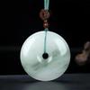 Colgante Flor Flotante Cui de Tianshan de Xinjiang Jade de Tianshan Tarjeta Nada Ruyi de Doble Cara Hebilla Segura Suministro en Vivo