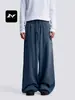 Pantalones Deportivos Fengmei con Estampado de Letras Americanas para Hombres y Mujeres, Sueltos, Caídos, Adelgazantes, Hip Hop, Pierna Ancha, Pierna Recta, Pantalones Casuales