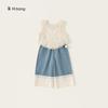 Roupa Infantil Youbao Estilo Coreano Férias Verão Meninas Regata Sem Mangas Colete Tricotado Infantil Blusa Vazada Casaco Fino