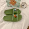 Pantuflas de baño de verano para mujer personalizadas divertidas nuevas para interiores, pantuflas planas casuales de moda de celebridad de Internet