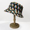 Sombrero de pescador de doble cara con estampado de trébol de cuatro hojas, moderno, combinable con todo, pequeño para hombre y mujer.
