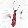 Corbata Pequeña Rayada a Cuadros para Niños, para Niños y Niñas de Escuela, Equipo, Actuación en Escenario, Corbata Estrecha Elástica Perezosa en Stock