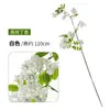 Flores de Lilás Artificiais de Haste Alta para Arranjo de Cena e Decoração, Flores Artificiais para Decoração de Sala de Estar em Casa, Flores Artificiais de Espinheiro-Alvar, Buquês de Flores Artificiais