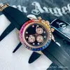 Dropshipping Transfronteiriço de Relógios Mecânicos Automáticos Completos de Negócios de Luxo com Cronógrafo de Função Completa Laojia com Diamantes da Fábrica de Relógios de Negócios Aliexpress