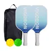 Raquete de pickleball, material de fibra de vidro, superfície em favo de mel, design estampado colorido, para esportes internos e externos, fabricante de raquetes de pickleball