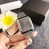 Reloj Electrónico Estudiante Estilo Universitario Pequeño Fresco Alto Valor Acero Inoxidable Cuadrado Dama Electrónico de Agujas