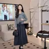 Cárdigan Chaleco de Cuello Peter Pan Estilo Academia Retro para Mujer Moda 2026 Otoño e Invierno Nuevo Conjunto de Dos Piezas Chica Picante con Etiquetas