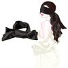 Antifaz para Ojos de Satén con Cinta Rojo Vino Negro Agrupado Accesorios Divertidos Coqueteo Juguetes Sexuales para Adultos Dropshipping
