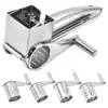 Venda Quente Ralador de Queijo de Aço Inoxidável Ralador de Queijo Rotativo Manual Criativo Ferramenta de Cozinha Multifuncional