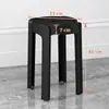Taburete de Plástico Hogareño Resistente Duradero Apilable Restaurante Asiento Extra Súper Grueso Taburete Molino de Viento Moderno Minimalista Aula
