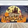 Fundo Novo de Halloween Transfronteiriço Tema de Halloween Bandeira Festival dos Fantasmas Bandeira Pendurada Pode Ser Feita de Acordo com a Imagem