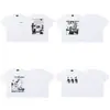 Verano Nuevo Erd Rico Segunda Generación Retrato Graffiti Casual Camiseta de Manga Corta para Hombre y Mujer Wdw Holgada Americana High Street Camiseta