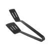 Pinça Espátula para Peixe Frito de Silicone Pinça para Bife Frito Pinça para Alimentos Vazada Pinça para Churrasco Camping Piquenique Espátula Pinça Dois em Um