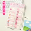 Novo adesivo japonês PET para conta de mão, adesivo impermeável de coração de menina de desenho animado, adesivo decorativo para celular, adesivo para copo no atacado