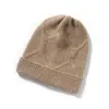 Cachemira 2026 Otoño/Invierno Nuevo para Mujer de Gama Alta Tejido Cálido Color Sólido Jacquard Gorro con Protección para Orejas Gorro Tejido Casual para la Cabeza