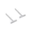 Aretes de Plata Esterlina s999 Aretes Simples para Mujer Pequeños Aretes de Estrella Luna Mori Poste para la Oreja Antialérgicos Aretes de Plata