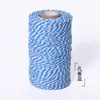 En stock venta al por mayor hilo de algodón 2 mm borla hecha a mano colgador de plantas material tejido hilo de ganchillo decorativo navideño