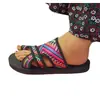 Sandalias de playa para mujer, punta plana, de comercio exterior, video real, nuevo diseño, cabeza redonda, tallas 36-41-42-43, talla grande