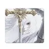 Mouse pad de vidro estilo anime japonês de fantasia sombria, ultrassuave, resistente ao desgaste, inquebrável, posicionamento preciso