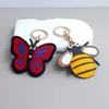 Colgante de Cuero de Insecto Lindo, Portatarjetas de Acceso Lindo, Llavero, Colgante Creativo de Regalo Pequeño, Accesorio para Mochila
