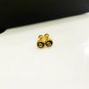 Aretes de Corazón Simple Japoneses y Coreanos Aretes de Acero de Titanio Dulce Lujo Accesible Diseño Nicho Oro de 18K Aretes Retro Regalos para Mujer