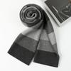 Bufanda de Cachemira Gruesa de Otoño e Invierno para Hombre Personalizada Nuevo Estilo Coreano a Cuadros Bufanda de Lana Simple con Múltiples Especificaciones