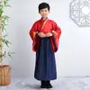 Hanfu meninas roupas chinesas meninos escrituras de três caracteres discípulos estilo antigo primavera e outono meninos estilo chinês traje antigo homens