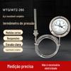 Termômetro de pressão de aço inoxidável 304 WTQ/WTZ-280 termômetro industrial de água para caldeira termômetro de temperatura de óleo