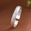 King Cervo Dourado Design Vintage Flor de Peônia Pulseira Coração Aberto Sutra Prata Pura 999 Pulseira de Prata Feminina