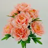 Venta al por mayor de Ramilletes de Flores Artificiales de 10 Piezas de un Fabricante de Pantallas, con Flores de Seda Artificial Estilo Chino para Decoración y Arreglos de Boda