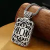 Colar com Pingente de Contas de Nove Olhos Yuhong Wanfo Chaozong Taotie Corrente Nacional Personalidade Masculino Feminino Saída de Fábrica