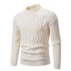 2026 Nuevo Suéter Casual Holgado de Cuello Redondo para Hombre Moda Tendencia Patrón Retorcido Ropa de Punto Juvenil para Hombre