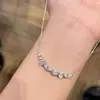 Joyería Hui Zhiyi Plata de Ley S925 Europea y Americana Colgante de Sonrisa Incrustado con Piedra Irregular Moda Versátil Estilo Commuter Collar Ajustable