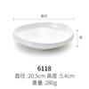 Plato de melamina, vajilla de porcelana de imitación, plato de plástico para comida occidental, plato para carne, plato redondo plano, plato de postre, sushi, pastel, comercial