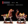 Cama Tri-cor da Dinastia Tang Presentes Armário de Corredor de Cerâmica Estilo Chinês Vista Lateral Mesa de Cabeceira Enfeites Troca Sino-Ocidental Enfeites de Presente do Exterior