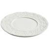 Plato de cerámica occidental con diseño de roca, plato plano para el hogar, plato blanco claro para espaguetis y filete, plato de concepción artística