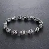 Aliexpress Brazaletes de Calavera de Moda Europeos y Americanos Más Vendidos para Hombres Accesorios de Hip-Hop Rock Motocicleta Ventas Directas de Fábrica Al Por Mayor