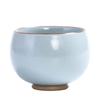 Taza maestra Ru kiln de gran tamaño se puede abrir para levantar taza Kung Fu taza de té personal de cerámica taza de té de porcelana Ru tazón de té taza individual taza de té