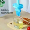 Cepillo de Silicona para Aceite Doméstico con Botella Olla Pequeña para Aceite Cocina Resistente a Altas Temperaturas Artefacto para Hornear Plástico Integrado Botella Cepillo para Aceite para Barbacoa
