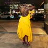 Moda Transfronteriza Femenina Europea y Americana Verano 2026 Nuevo Estilo Sexy y Elegante Vestido sin Tirantes con Escote en V y Volantes en la Espalda Cruzada