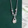 Novo Colar Gota de Lágrima de Sereia Feminino Luxo Leve Nicho Pingente de Alta Qualidade Corrente para Clavícula Presente Requintado para Namorada