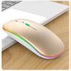 Mouse inalámbrico de carga Bluetooth 5.0 de modo dual 2.4G Bluetooth de modo dual pequeño luminoso con sonido función de ratón para Apple