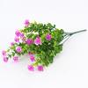 7 garfos eucalipto flor broto rosa flor artificial dinheiro folha plástico lótus casamento jardinagem decoração flor falsa atacado