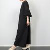 Vestido de mujer estilo japonés Primavera y Otoño Nuevo Suelto Casual Retro Adelgazante Cuello Redondo Manga Larga Jersey Vestido Largo