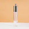 En stock del fabricante: Botellas delgadas transparentes para aceites esenciales de 15-30 ml, frascos de viaje de alta gama con gotero para perfume y aceites esenciales