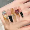 2026 Venta Caliente Estilo Lujo de Gama Alta Arte para Uñas con Efecto Realzador de Blanco, Dorado Degradado Ojo de Gato Deslumbrantes Pegatinas para Uñas Hechas a Mano