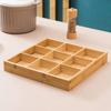 Bambu e madeira Creative Hot Pot Shop Tableware Dinner Plate for Hot Pot Vegetable Tray Jiugongge Plate Platter Set