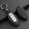 Adecuado para carcasa de llave de coche Nissan fibra de carbono Infiniti Tule Qashqai Nissan coche japonés
